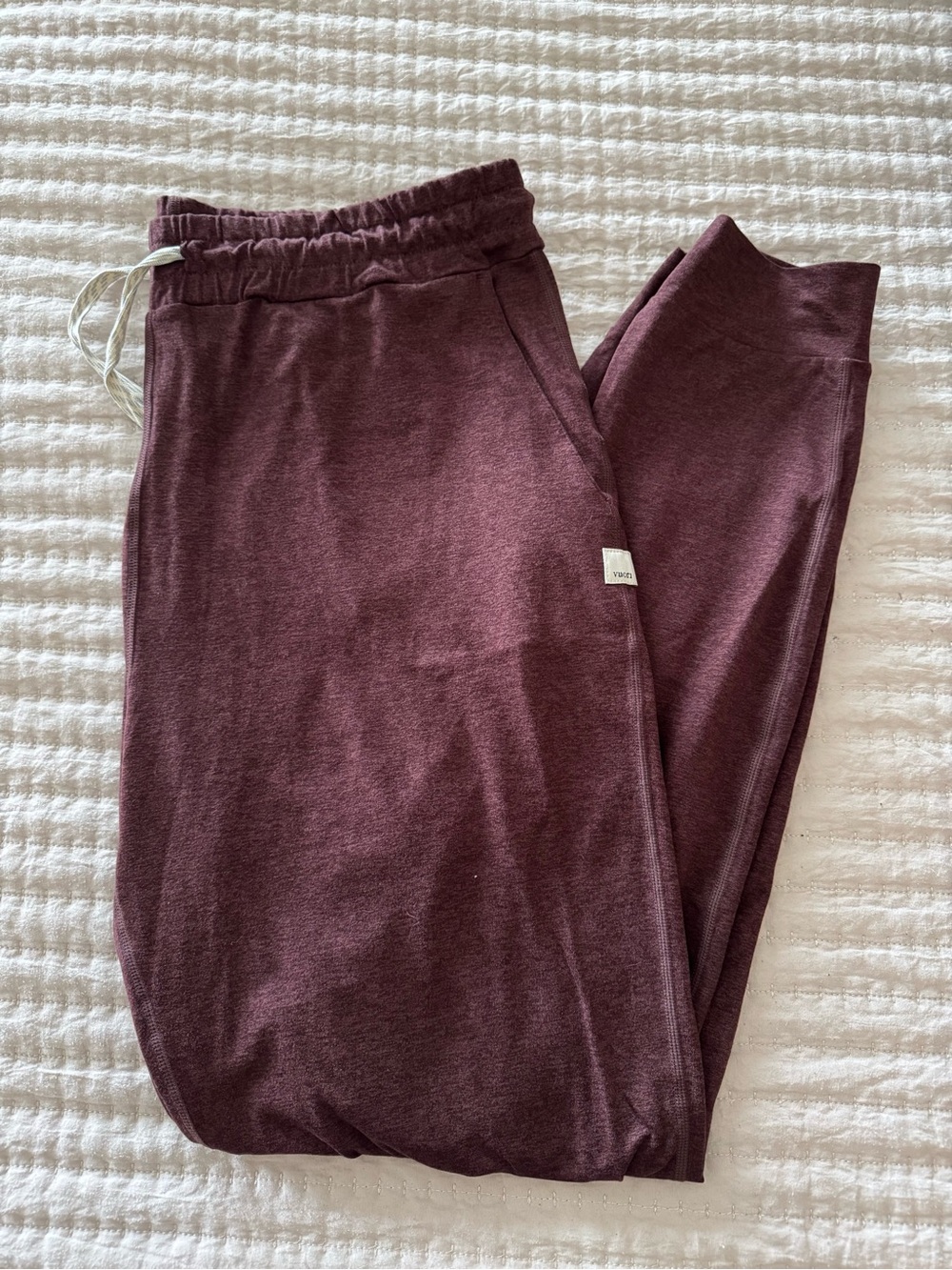 Vuori Maroon/Burgundy Women's Performance Jogger